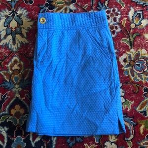 Lilly Pulitzer Textured Blue Skirt